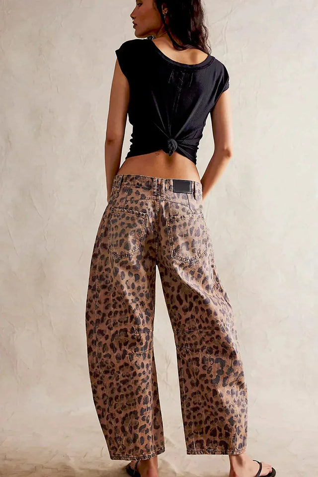 KADIN EBS46 LEOPAR  PANTOLON