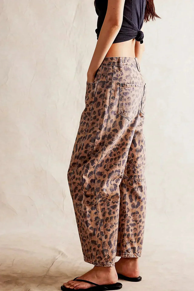 KADIN EBS46 LEOPAR  PANTOLON