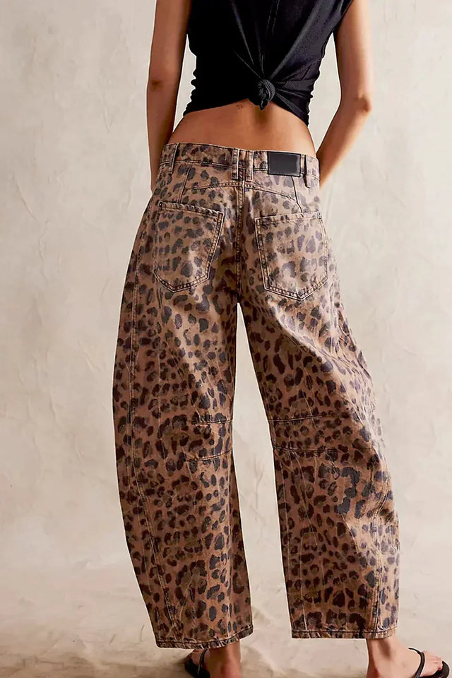 KADIN EBS46 LEOPAR  PANTOLON