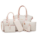  white print 6pcs