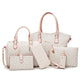  white print 6pcs