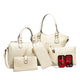  beige patent leather