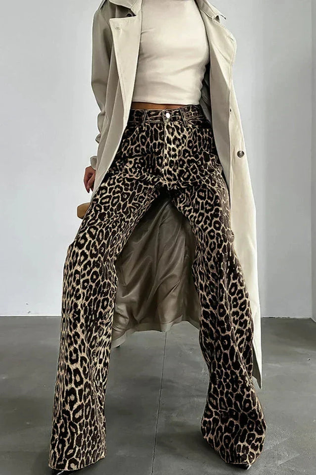 KADIN EB117 LEOPAR  PANTOLON