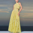  Yellow Two Piece Set