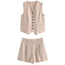  dark beige suit