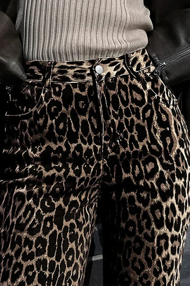 KADIN EB117 LEOPAR  PANTOLON